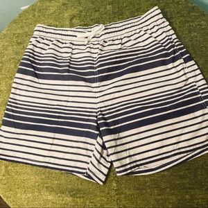 Old Navy Swim Trunks, Blue Striped Pattern, XL